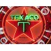New Texaco Gasoline Motor Oils Porcelain Neon Sign - 48" Diameter